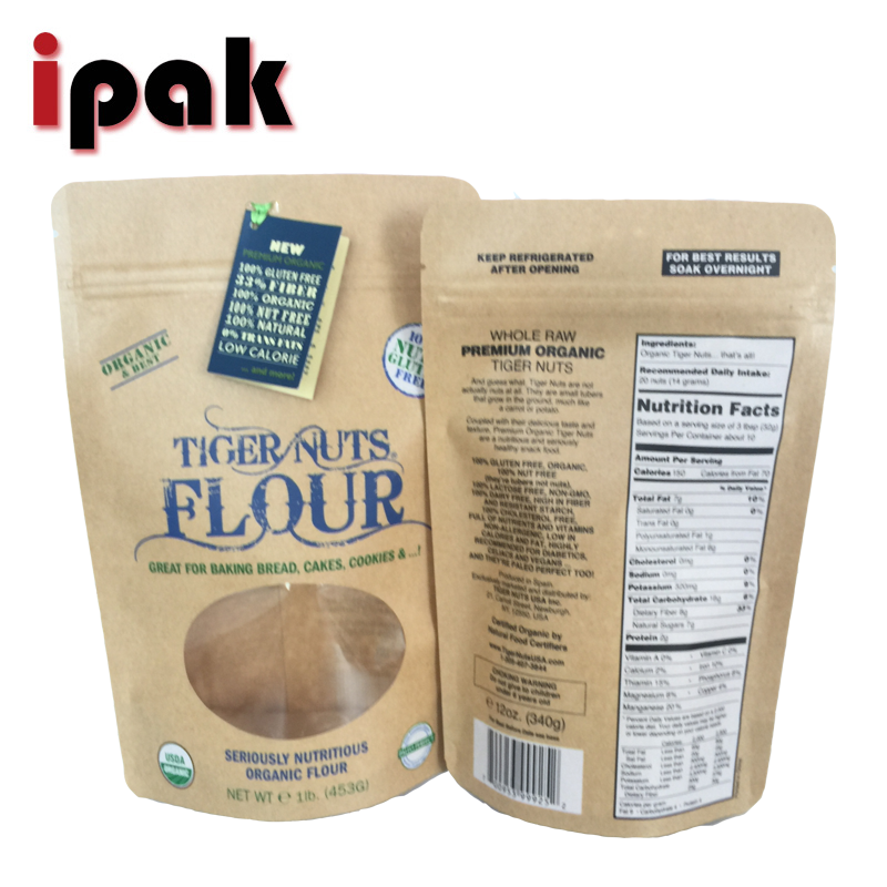 Manufacturer Custom Printed Matte Stand Up Foil Candy Food Packaging Bag With Zipper