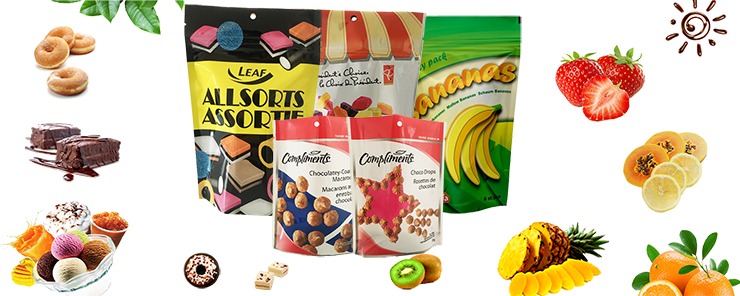 Manufacturer Custom Printed Matte Stand Up Foil Candy Food Packaging Bag With Zipper