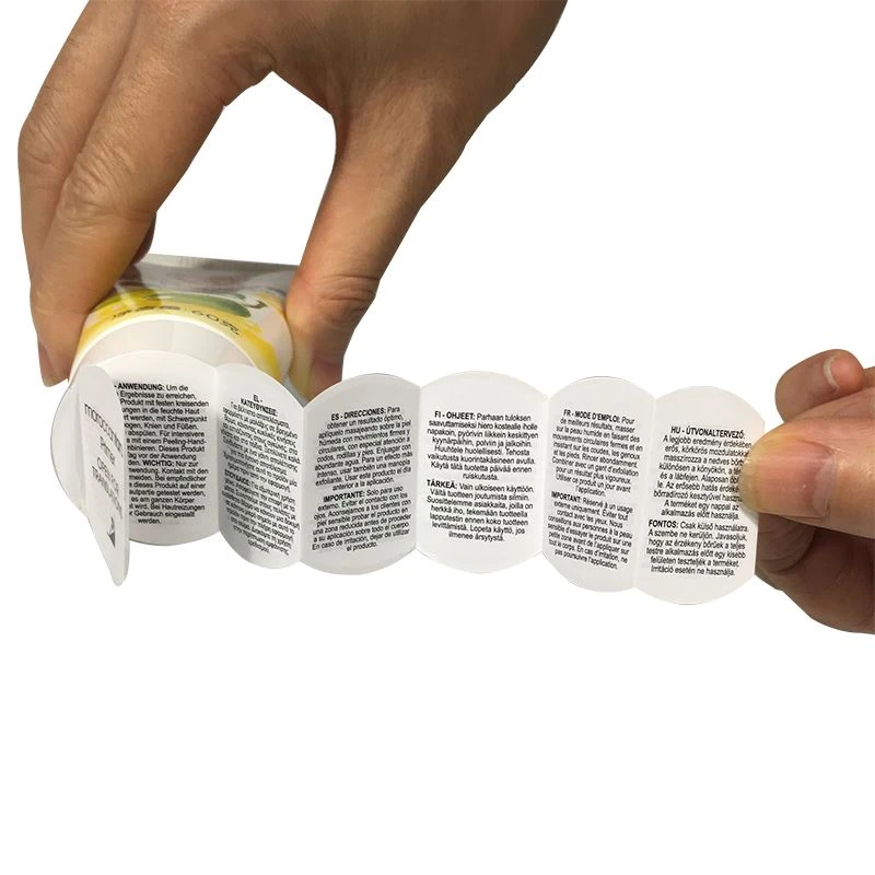 round folding label round folding label